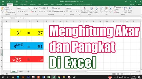 Cara Menghitung Pangkat Banyak Dengan Menggunakan Excel